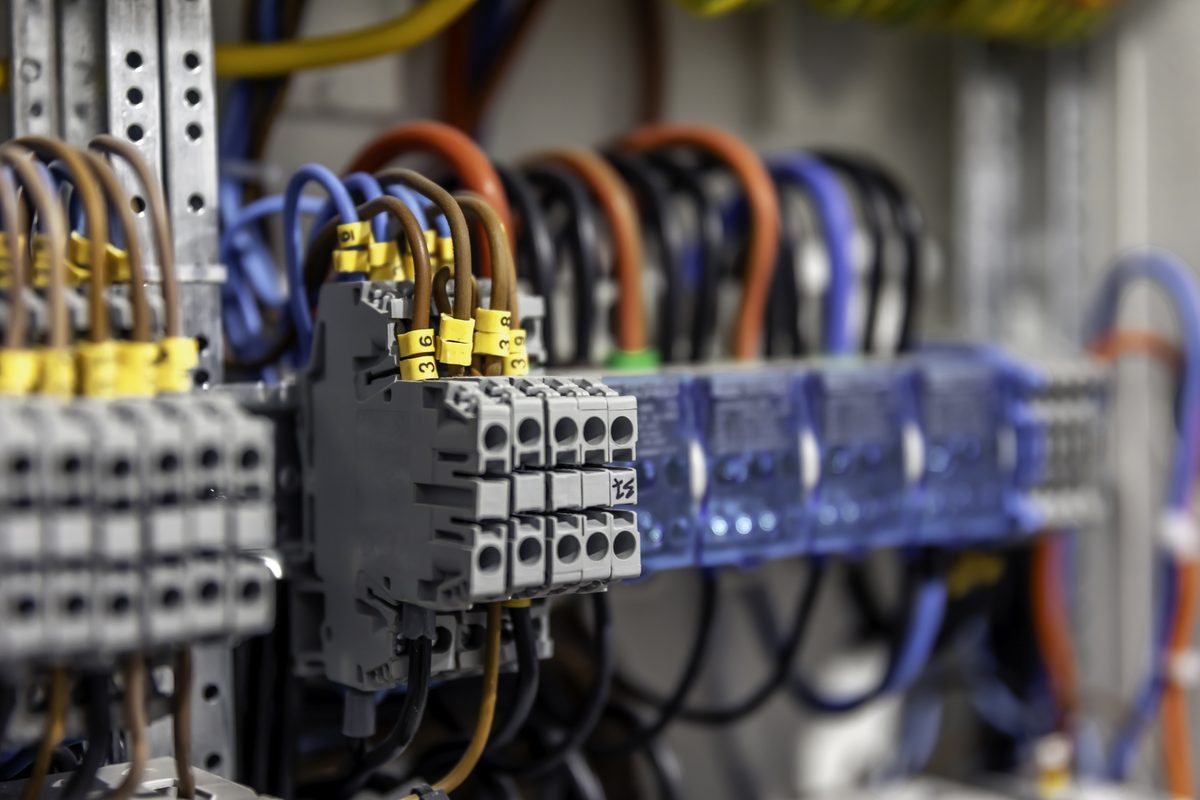 Componentes de quadro el&eacute;ctrico industrial